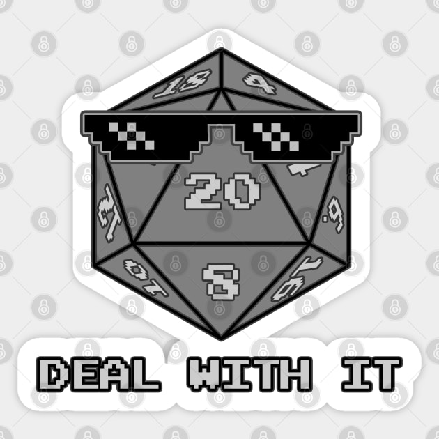 Deal With It Nat D20 Sticker by ImpishTrends